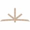 Ekena Millwork Alberta Smooth Timber Gable Bracket, Douglas Fir, 108"W x 49"H x 5 1/2"D x 5 1/2"F, 11/12 Pitch GBW108X49X0606ALB00SDF - alternate 1